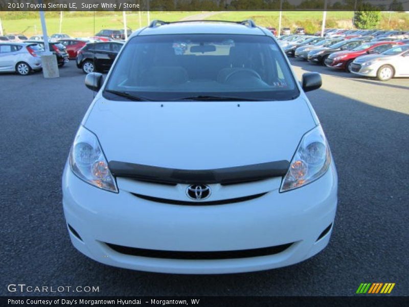Super White / Stone 2010 Toyota Sienna LE