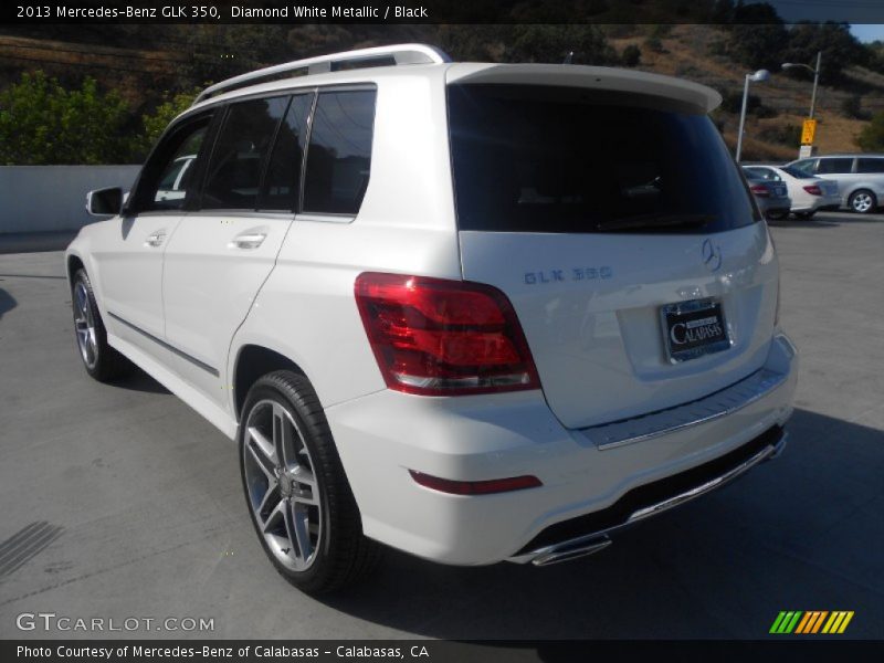 Diamond White Metallic / Black 2013 Mercedes-Benz GLK 350