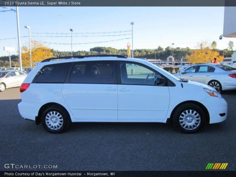 Super White / Stone 2010 Toyota Sienna LE