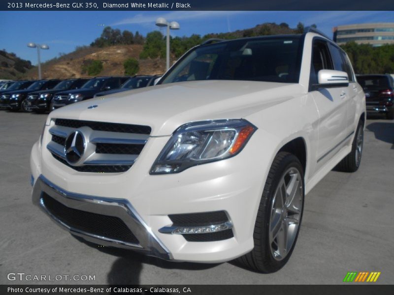 Diamond White Metallic / Black 2013 Mercedes-Benz GLK 350