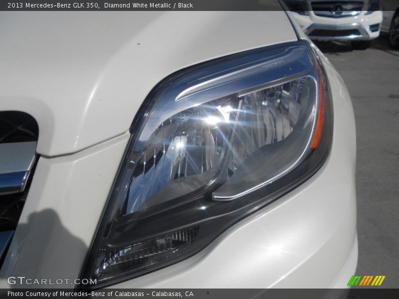 Diamond White Metallic / Black 2013 Mercedes-Benz GLK 350