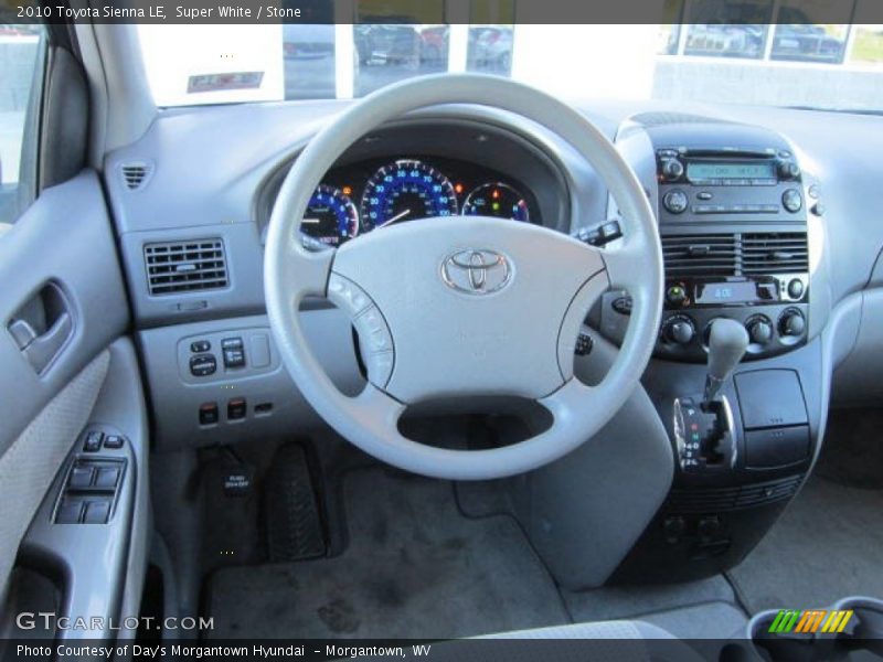Super White / Stone 2010 Toyota Sienna LE