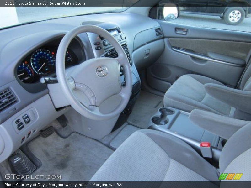 Super White / Stone 2010 Toyota Sienna LE