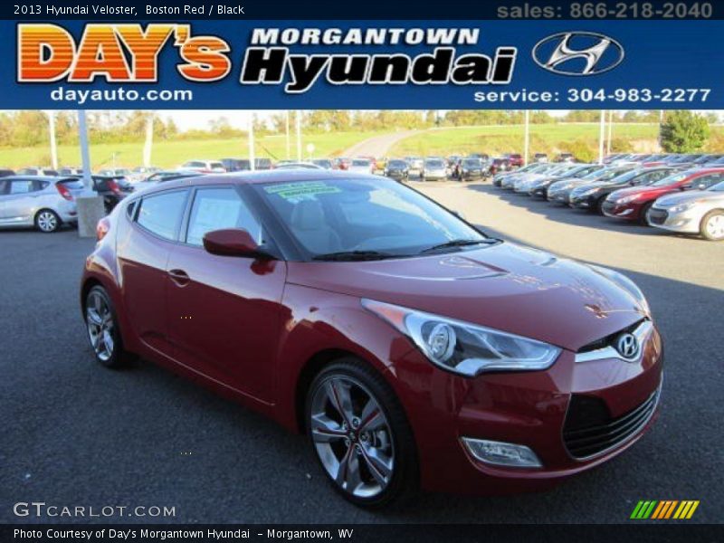 Boston Red / Black 2013 Hyundai Veloster
