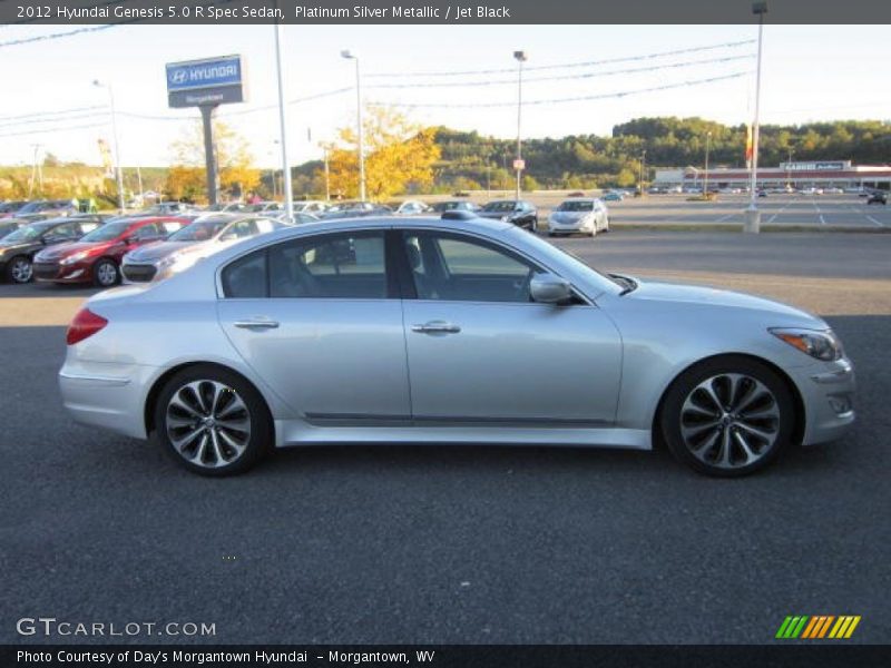 Platinum Silver Metallic / Jet Black 2012 Hyundai Genesis 5.0 R Spec Sedan