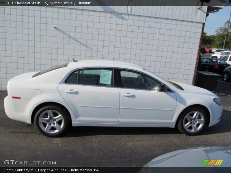 Summit White / Titanium 2011 Chevrolet Malibu LS