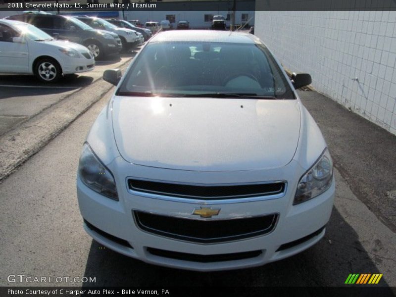 Summit White / Titanium 2011 Chevrolet Malibu LS