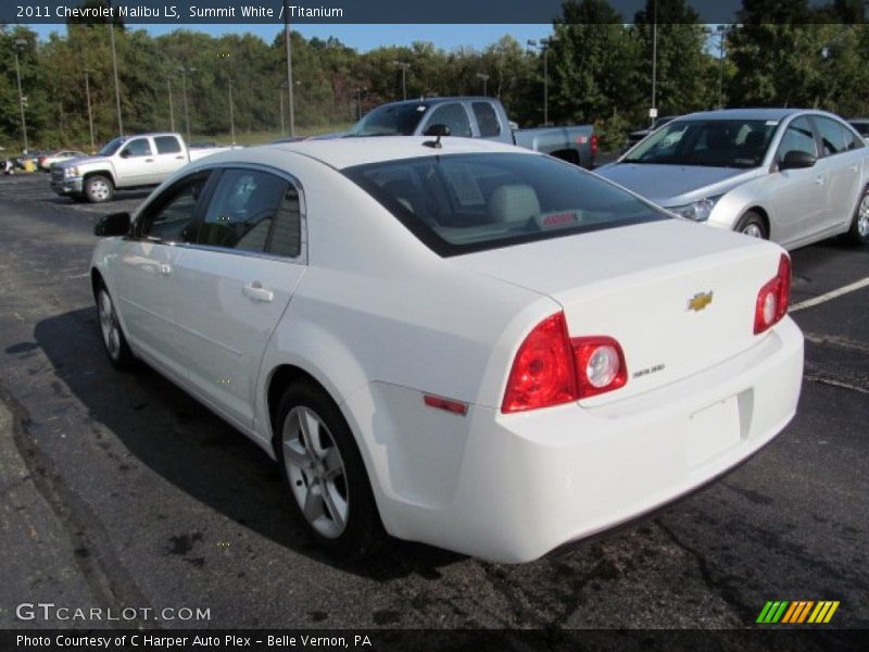 Summit White / Titanium 2011 Chevrolet Malibu LS