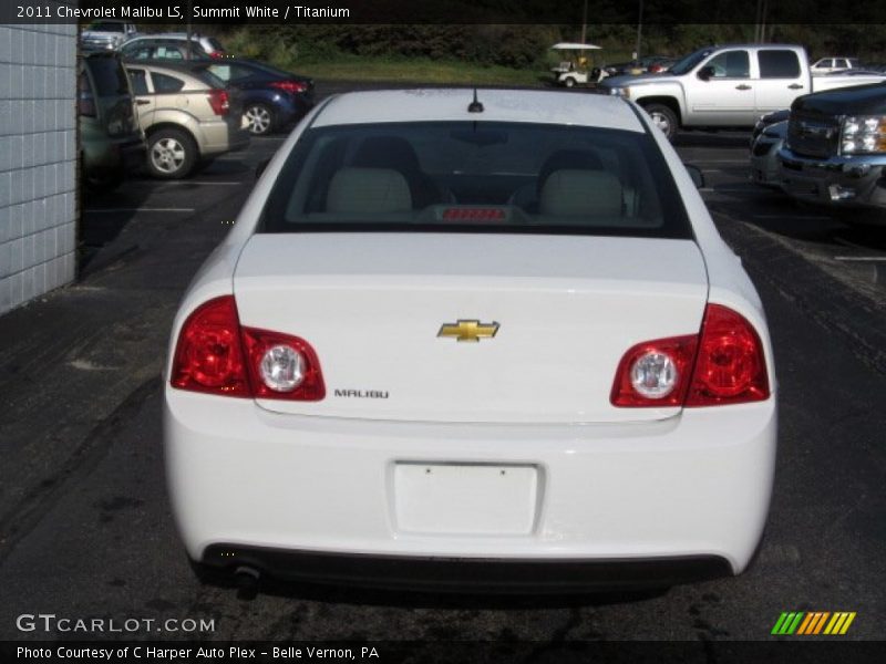 Summit White / Titanium 2011 Chevrolet Malibu LS