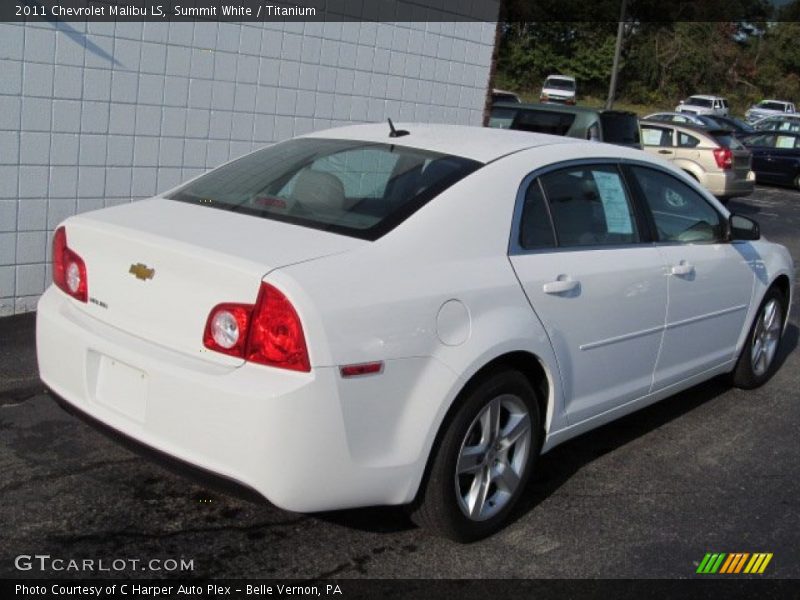 Summit White / Titanium 2011 Chevrolet Malibu LS