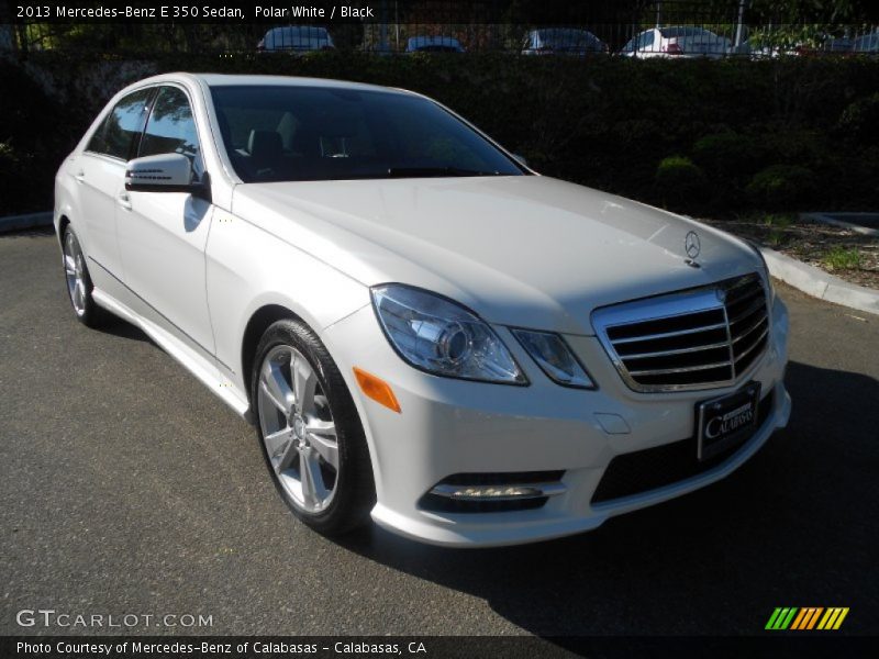 Polar White / Black 2013 Mercedes-Benz E 350 Sedan