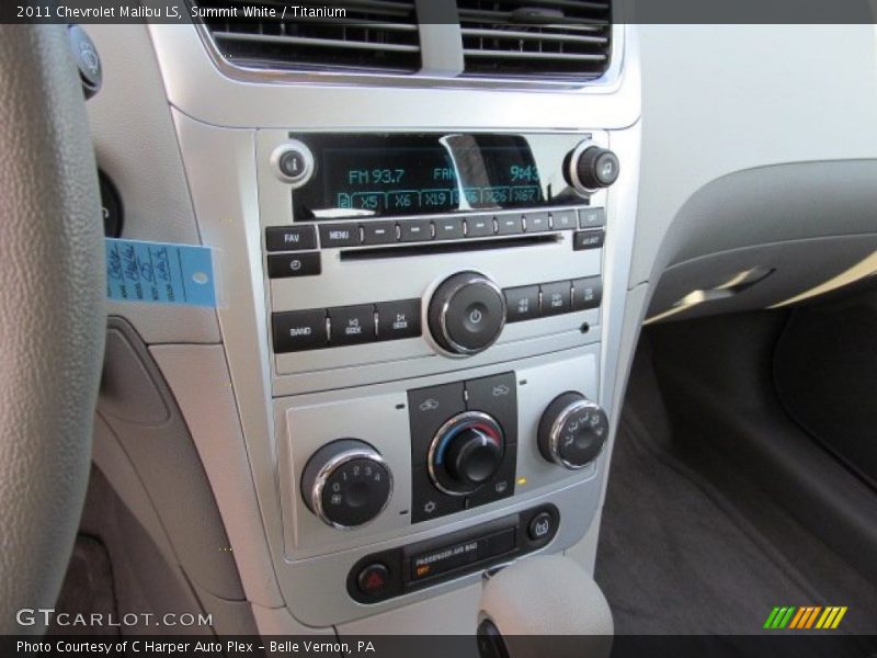 Summit White / Titanium 2011 Chevrolet Malibu LS