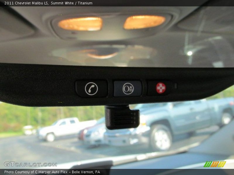 Summit White / Titanium 2011 Chevrolet Malibu LS