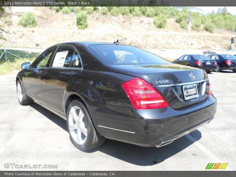 Black / Black 2013 Mercedes-Benz S 550 Sedan
