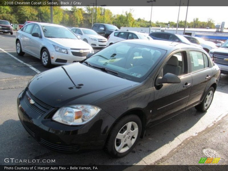 Black / Gray 2008 Chevrolet Cobalt LS Sedan