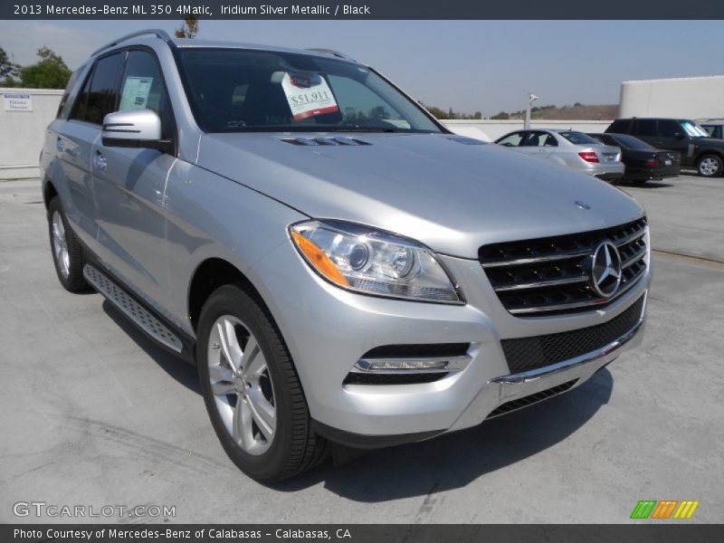 Iridium Silver Metallic / Black 2013 Mercedes-Benz ML 350 4Matic