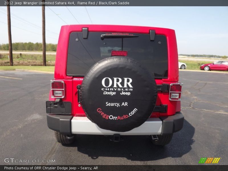 Flame Red / Black/Dark Saddle 2012 Jeep Wrangler Unlimited Sahara 4x4