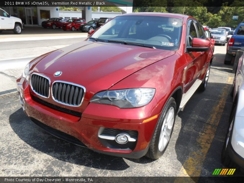 Vermillion Red Metallic / Black 2011 BMW X6 xDrive35i
