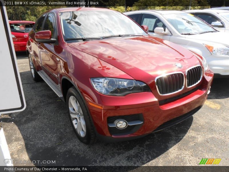 Vermillion Red Metallic / Black 2011 BMW X6 xDrive35i