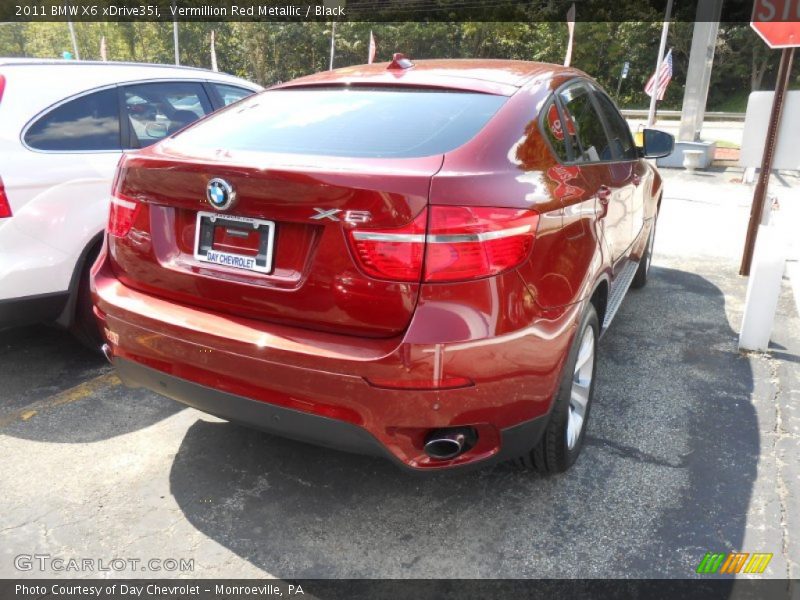 Vermillion Red Metallic / Black 2011 BMW X6 xDrive35i
