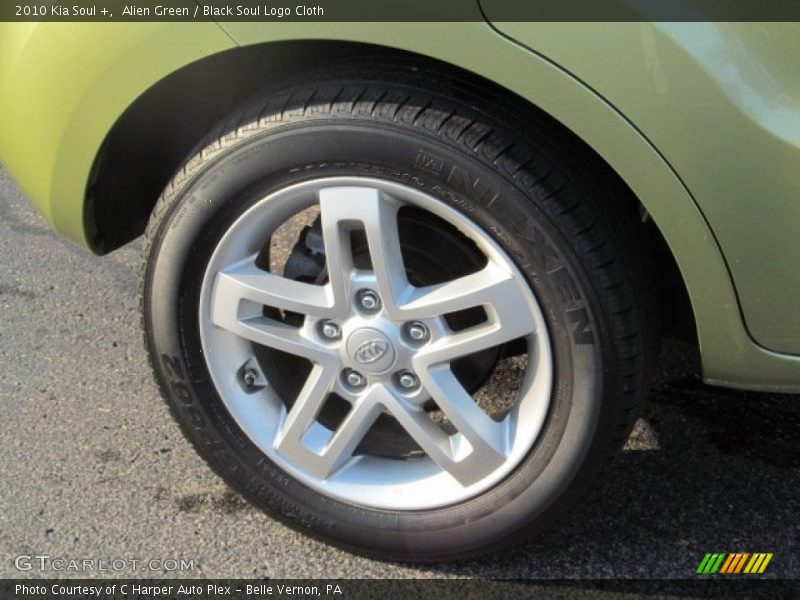Alien Green / Black Soul Logo Cloth 2010 Kia Soul +