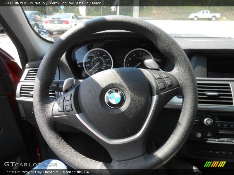 Vermillion Red Metallic / Black 2011 BMW X6 xDrive35i