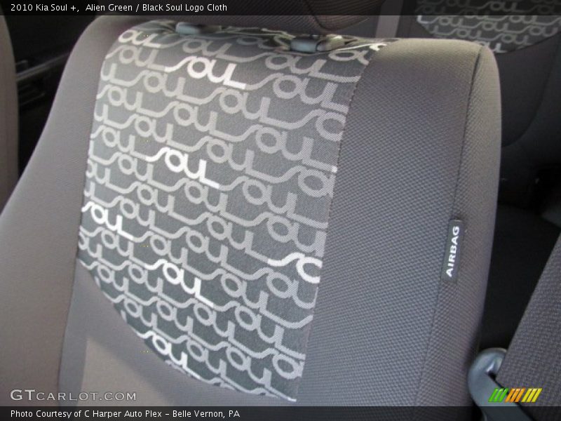 Alien Green / Black Soul Logo Cloth 2010 Kia Soul +