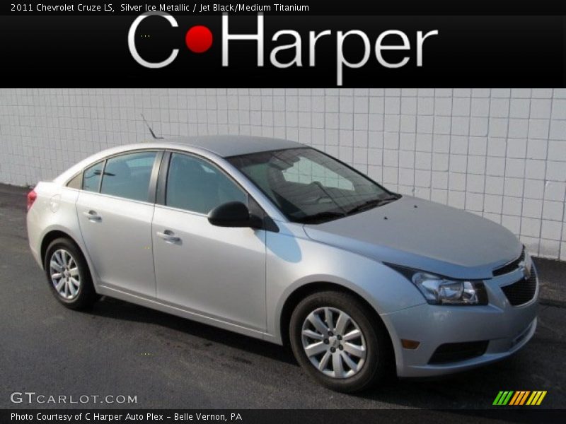 Silver Ice Metallic / Jet Black/Medium Titanium 2011 Chevrolet Cruze LS