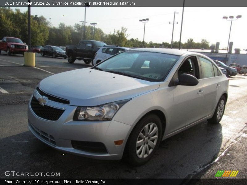 Silver Ice Metallic / Jet Black/Medium Titanium 2011 Chevrolet Cruze LS