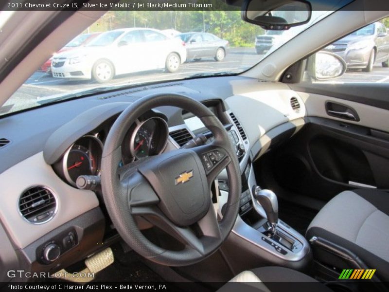 Silver Ice Metallic / Jet Black/Medium Titanium 2011 Chevrolet Cruze LS