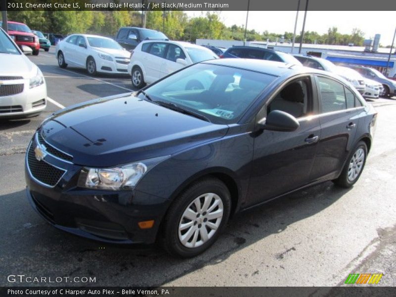 Imperial Blue Metallic / Jet Black/Medium Titanium 2011 Chevrolet Cruze LS