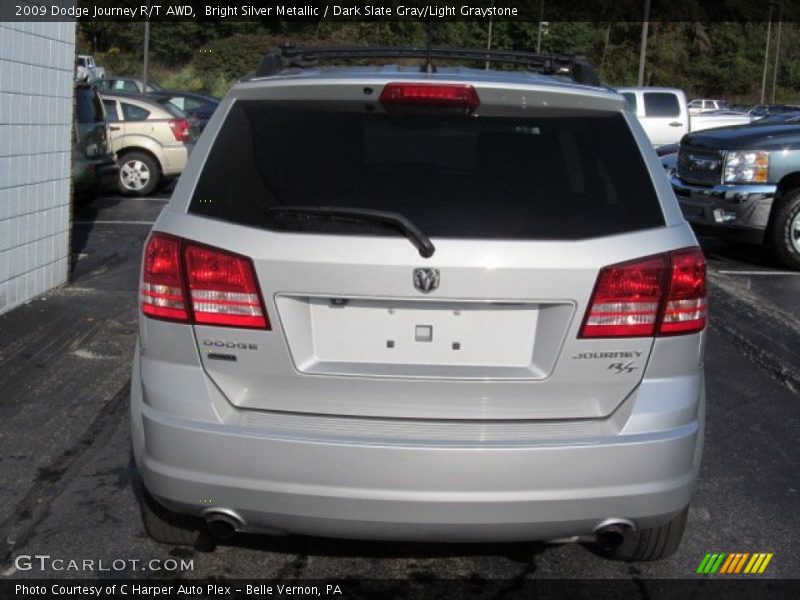 Bright Silver Metallic / Dark Slate Gray/Light Graystone 2009 Dodge Journey R/T AWD