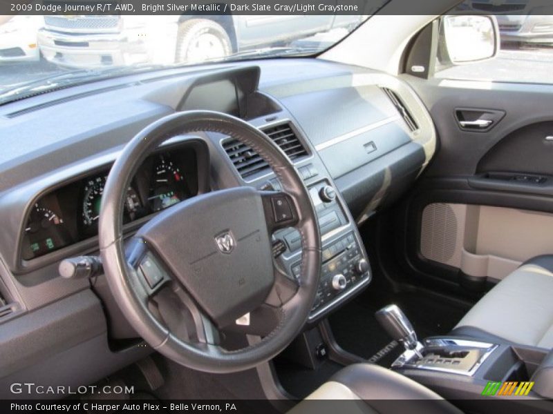 Bright Silver Metallic / Dark Slate Gray/Light Graystone 2009 Dodge Journey R/T AWD