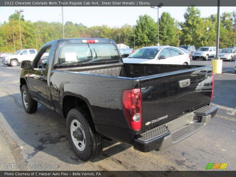 Sheer Silver Metallic / Ebony 2012 Chevrolet Colorado Work Truck Regular Cab 4x4