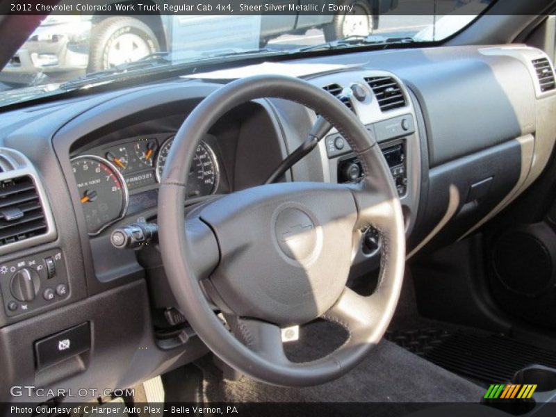 Sheer Silver Metallic / Ebony 2012 Chevrolet Colorado Work Truck Regular Cab 4x4