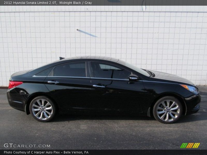 Midnight Black / Gray 2012 Hyundai Sonata Limited 2.0T
