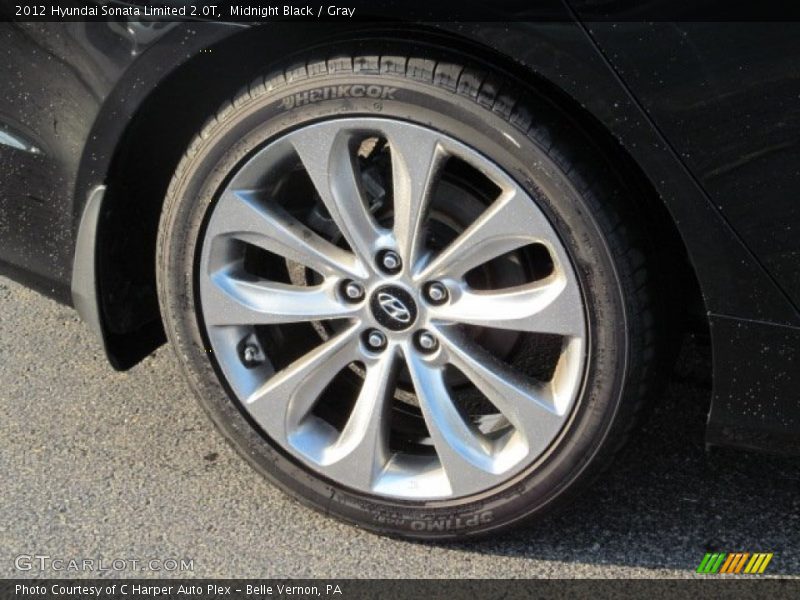 Midnight Black / Gray 2012 Hyundai Sonata Limited 2.0T