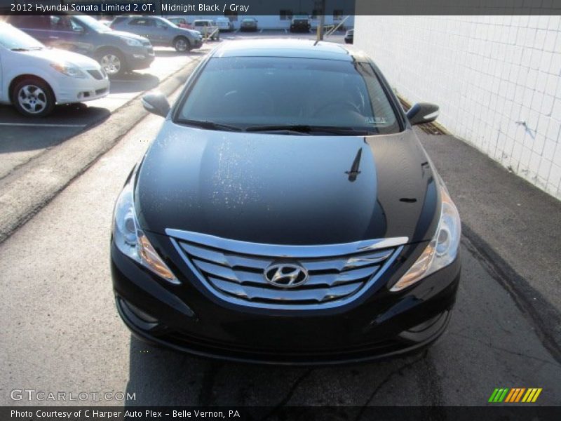 Midnight Black / Gray 2012 Hyundai Sonata Limited 2.0T