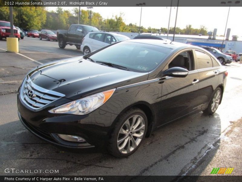 Midnight Black / Gray 2012 Hyundai Sonata Limited 2.0T