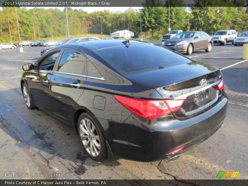 Midnight Black / Gray 2012 Hyundai Sonata Limited 2.0T