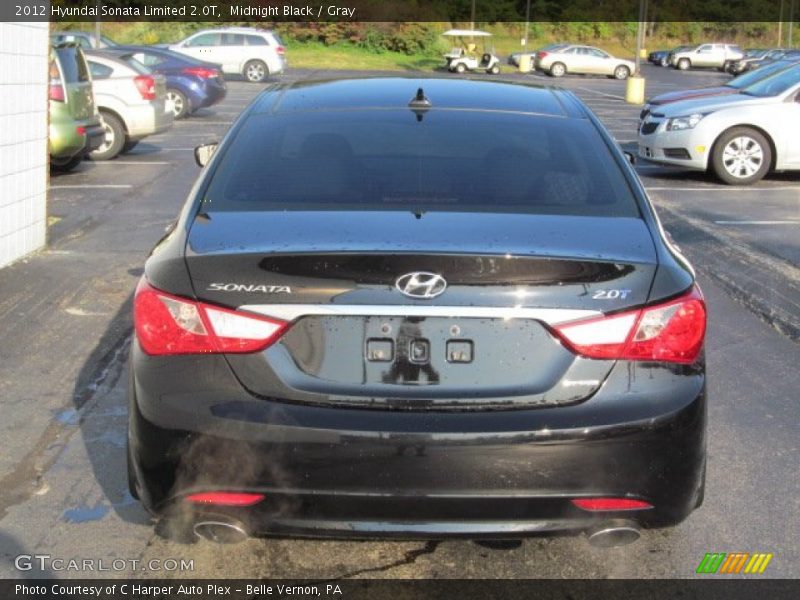 Midnight Black / Gray 2012 Hyundai Sonata Limited 2.0T