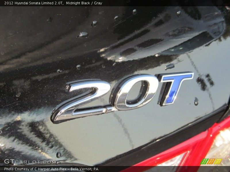 Midnight Black / Gray 2012 Hyundai Sonata Limited 2.0T