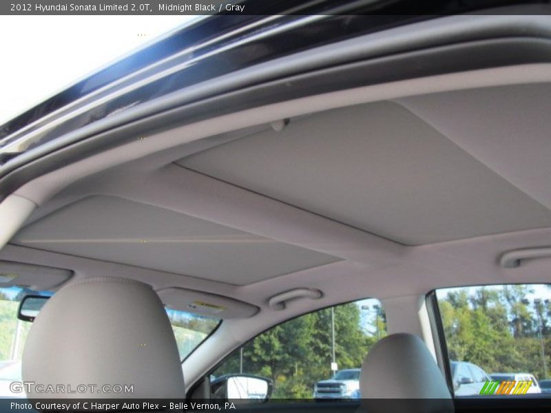 Midnight Black / Gray 2012 Hyundai Sonata Limited 2.0T
