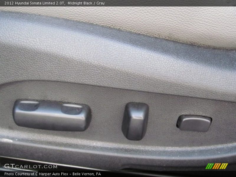 Midnight Black / Gray 2012 Hyundai Sonata Limited 2.0T
