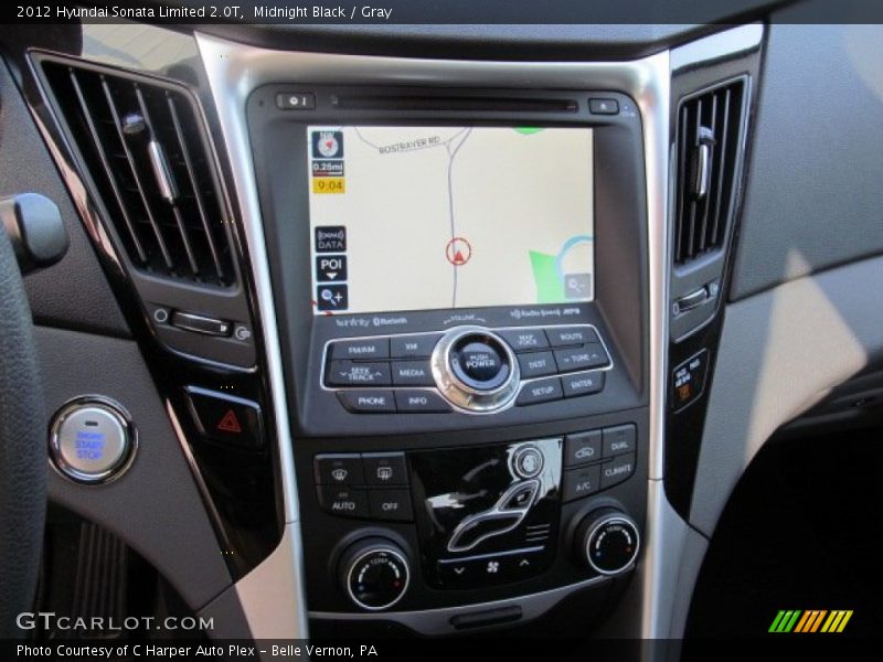 Midnight Black / Gray 2012 Hyundai Sonata Limited 2.0T