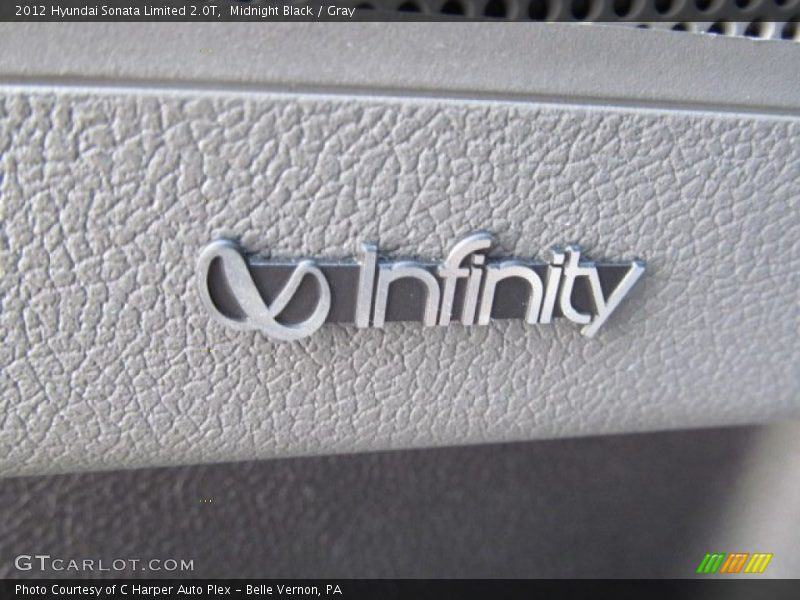 Midnight Black / Gray 2012 Hyundai Sonata Limited 2.0T