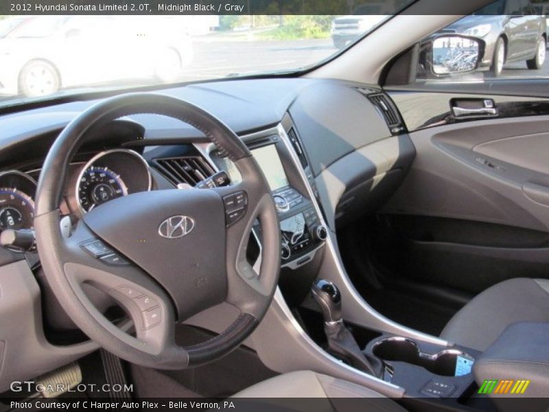 Midnight Black / Gray 2012 Hyundai Sonata Limited 2.0T