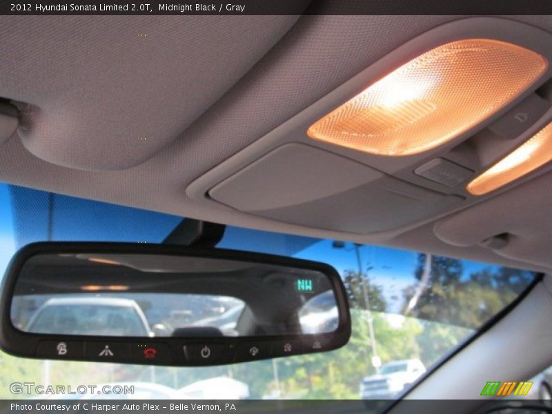 Midnight Black / Gray 2012 Hyundai Sonata Limited 2.0T
