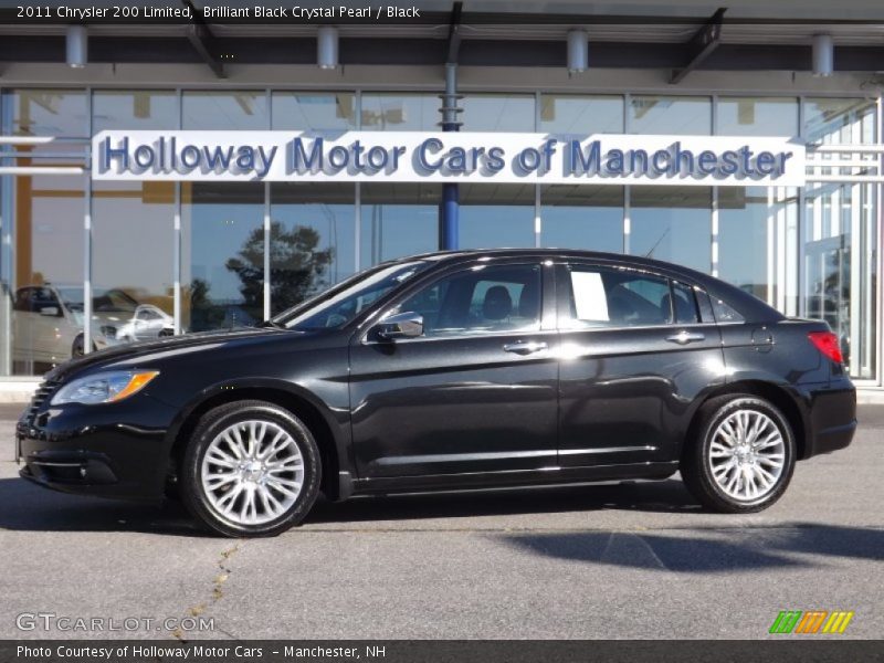 Brilliant Black Crystal Pearl / Black 2011 Chrysler 200 Limited