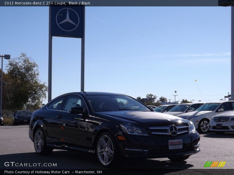 Black / Black 2013 Mercedes-Benz C 250 Coupe